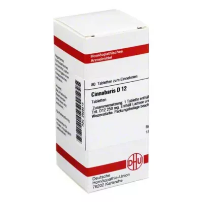 CINNABARIS D 12 comprimés, 80 pc CINNABARIS D 12 comprimés, 80 pc