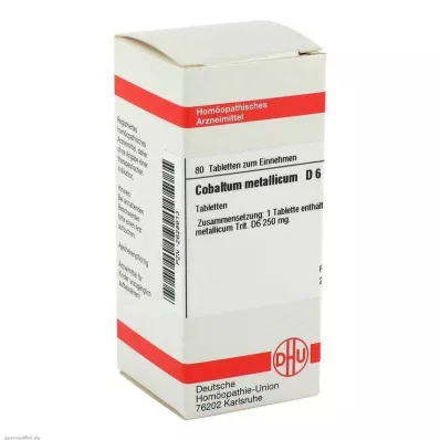 COBALTUM METALLICUM D 6 comprimés, 80 pc