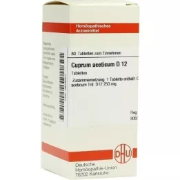 CUPRUM ACETICUM D 12 comprimés, 80 pc