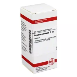 CUPRUM ACETICUM D 12 comprimés, 80 pc