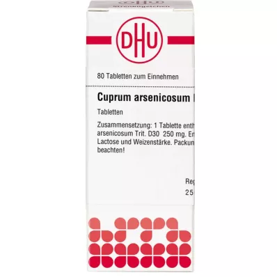 CUPRUM ARSENICOSUM D 30 comprimés, 80 pc