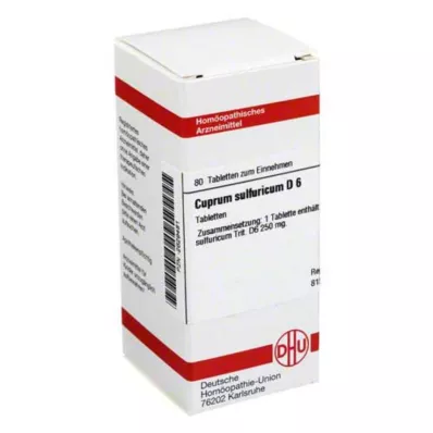 DHU Cuprum sulfuricum D 6 comprimés, 80 pc DHU Cuprum sulfuricum D 6 comprimés, 80 pc