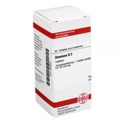 DHU Damiana D 2 comprimés, 80 pc