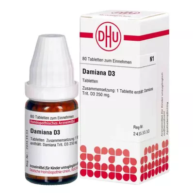 Comprimés Damiana D3 (80 pièces)