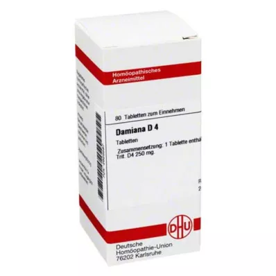 DHU Damiana D 4 comprimés, 80 pc