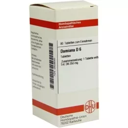 DAMIANA D 6 comprimés, 80 pc