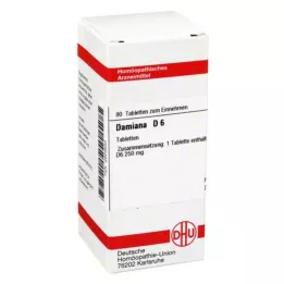 DAMIANA D 6 comprimés, 80 pc