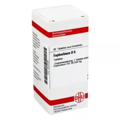 EUPHORBIUM D 6 comprimés, 80 pc