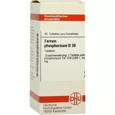 FERRUM PHOSPHORICUM D 30 comprimés, 80 pc