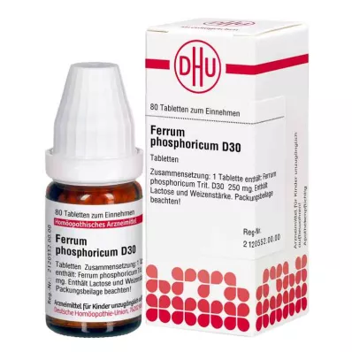 Comprimés Ferrum Phosphoricum D30 (80 pièces) Comprimés Ferrum Phosphoricum D30 (80 pièces)