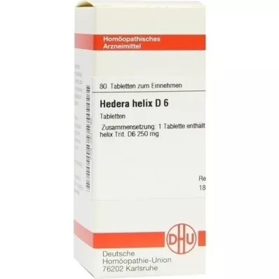 HEDERA HELIX D 6 comprimés, 80 pc