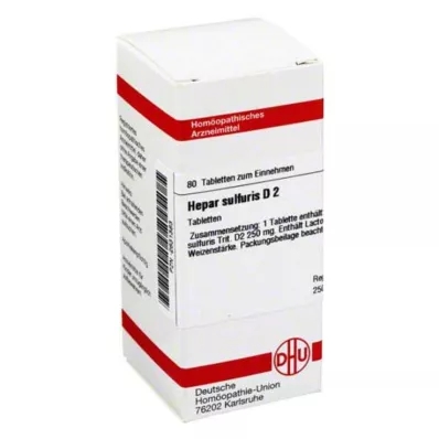 DHU Hepar sulfuris D 2 comprimés, 80 pc