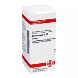 HYOSCYAMUS D 12 comprimés, 80 pc