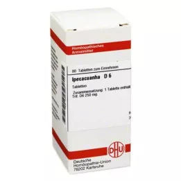 IPECACUANHA Comprimés D 6, 80 pc
