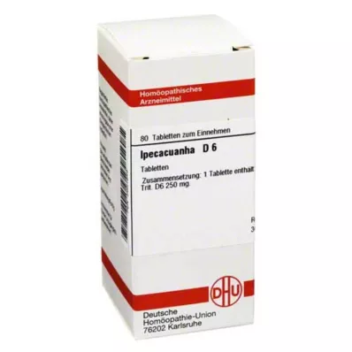 IPECACUANHA Comprimés D 6, 80 pc