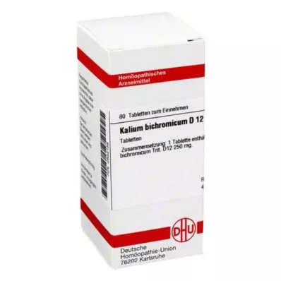 DHU Kalium bichromicum D 12 comprimés, 80 pc DHU Kalium bichromicum D 12 comprimés, 80 pc