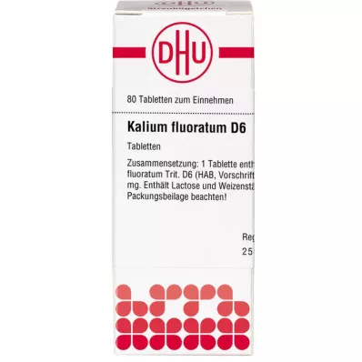 KALIUM FLUORATUM D 6 comprimés, 80 pc