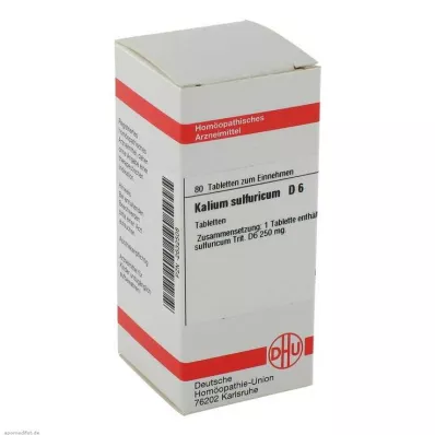 DHU Kalium sulfuricum D 6 comprimés, 80 pc
