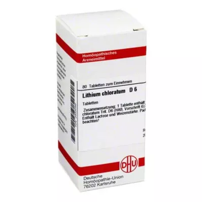 DHU Lithium chloratum D 6 comprimés, 80 pc
