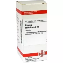 NATRIUM SULFURICUM D 12 comprimés, 80 pc