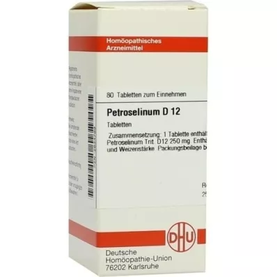 PETROSELINUM D 12 comprimés, 80 pc