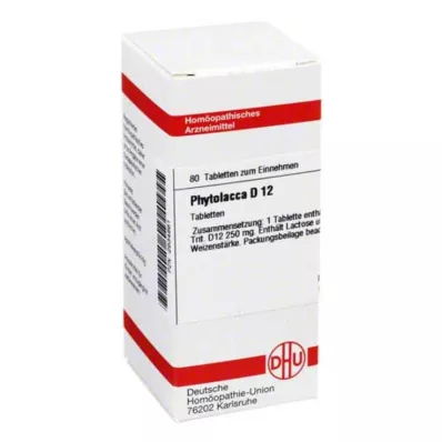 DHU Phytolacca D 12 comprimés, 80 pc