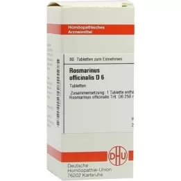 ROSMARINUS OFFICINALIS D 6 comprimés, 80 pc