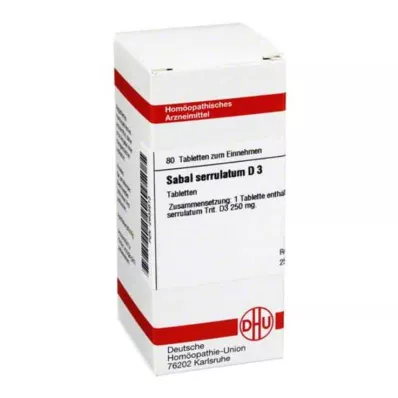 DHU Sabal serrulata D 3 comprimés, 80 pc