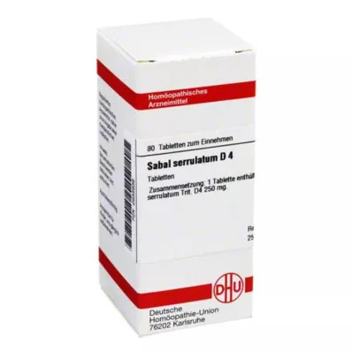 DHU Sabal serrulata D 4 comprimés, 80 pc