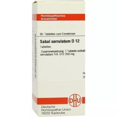 SABAL SERRULATUM D 12 comprimés, 80 pc