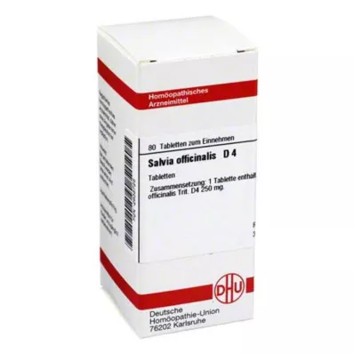 SALVIA OFFICINALIS D 4 comprimés, 80 pc