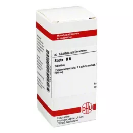 STICTA D 6 comprimés, 80 pc