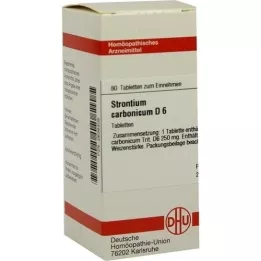 STRONTIUM CARBONICUM D 6 comprimés, 80 pc