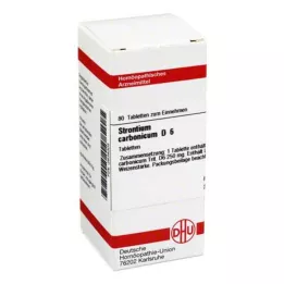 STRONTIUM CARBONICUM D 6 comprimés, 80 pc