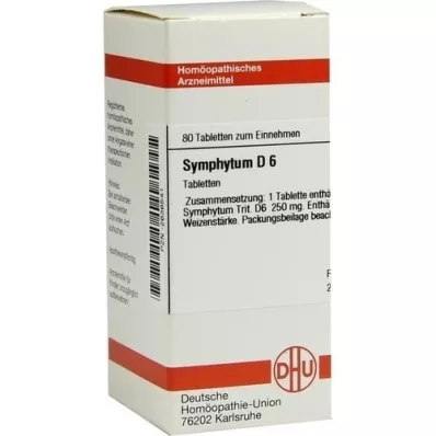 SYMPHYTUM D 6 comprimés, 80 pc