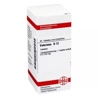 DHU Valeriana D 12 comprimés, 80 pc