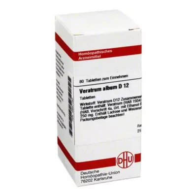 VERATRUM ALBUM D 12 comprimés, 80 pc