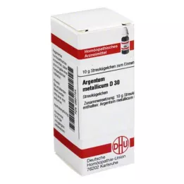 ARGENTUM METALLICUM D 30 globules, 10 g