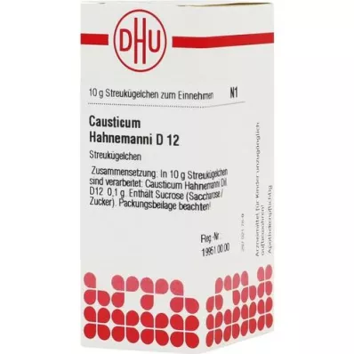 CAUSTICUM HAHNEMANNI D 12 globules, 10 g