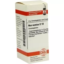 NUX VOMICA D 10 globules, 10 g