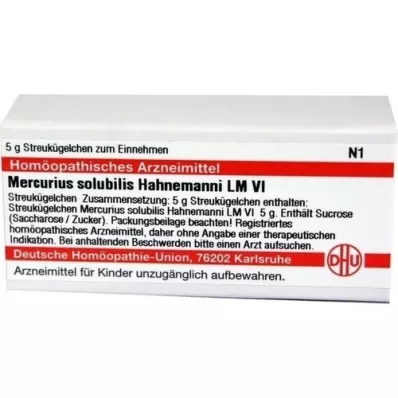 MERCURIUS SOLUBILIS Hahnemanni LM VI Globules, 5 g