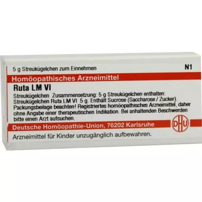 DHU LM Ruta VI Globules, 5 g DHU LM Ruta VI Globules, 5 g