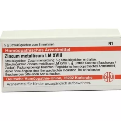 ZINCUM METALLICUM LM XVIII Globules, 5 g