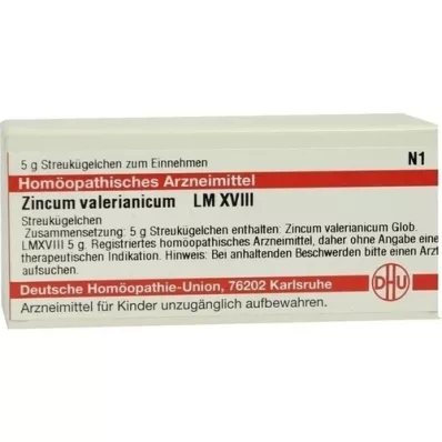ZINCUM VALERIANICUM LM XVIII Globules, 5 g