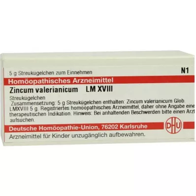 DHU LM Zincum valerianicum XVIII, 5 g DHU LM Zincum valerianicum XVIII, 5 g