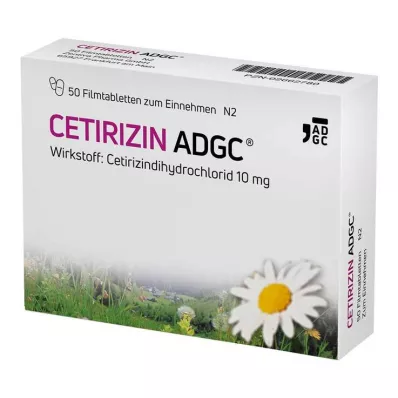 CETIRIZIN ADGC Comprimés pelliculés, 50 pc