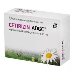 CETIRIZIN ADGC Comprimés pelliculés, 100 pc