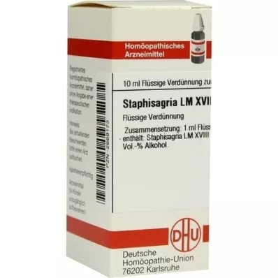 STAPHISAGRIA LM XVIII Dilution, 10 ml