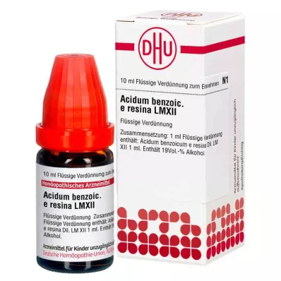 ACIDUM BENZOICUM e resina LM XII Dilution, 10 ml ACIDUM BENZOICUM e resina LM XII Dilution, 10 ml