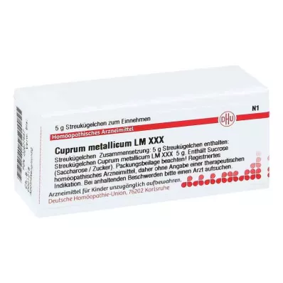 CUPRUM METALLICUM LM XXX Globules, 5 g